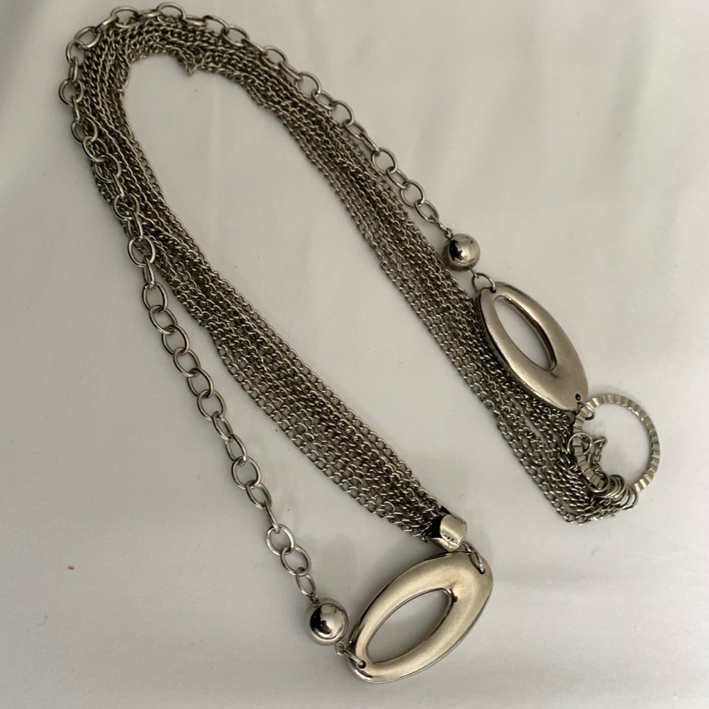 Elegant Silver Chain Necklace or waist chain
